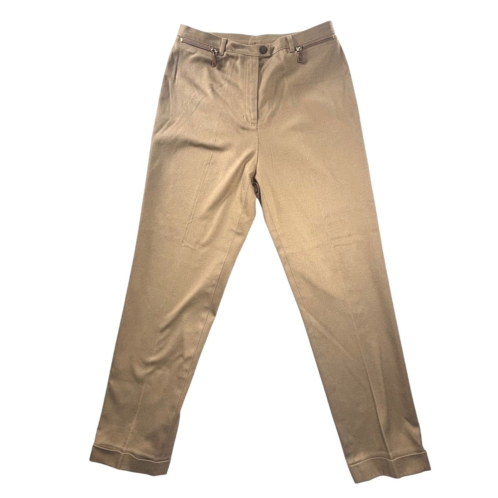 VTG Ralph Lauren Riding Pants 90s Tan Khaki Cotton Twill High Rise Equestrian 6